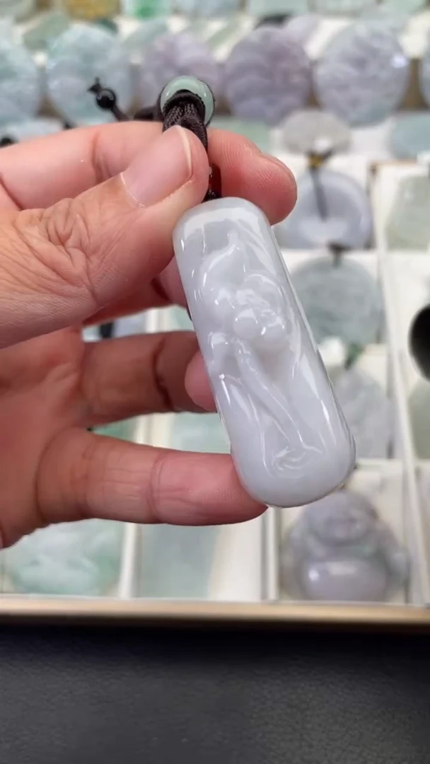 颈饰未镶嵌翡翠天然缅甸翡翠A货346