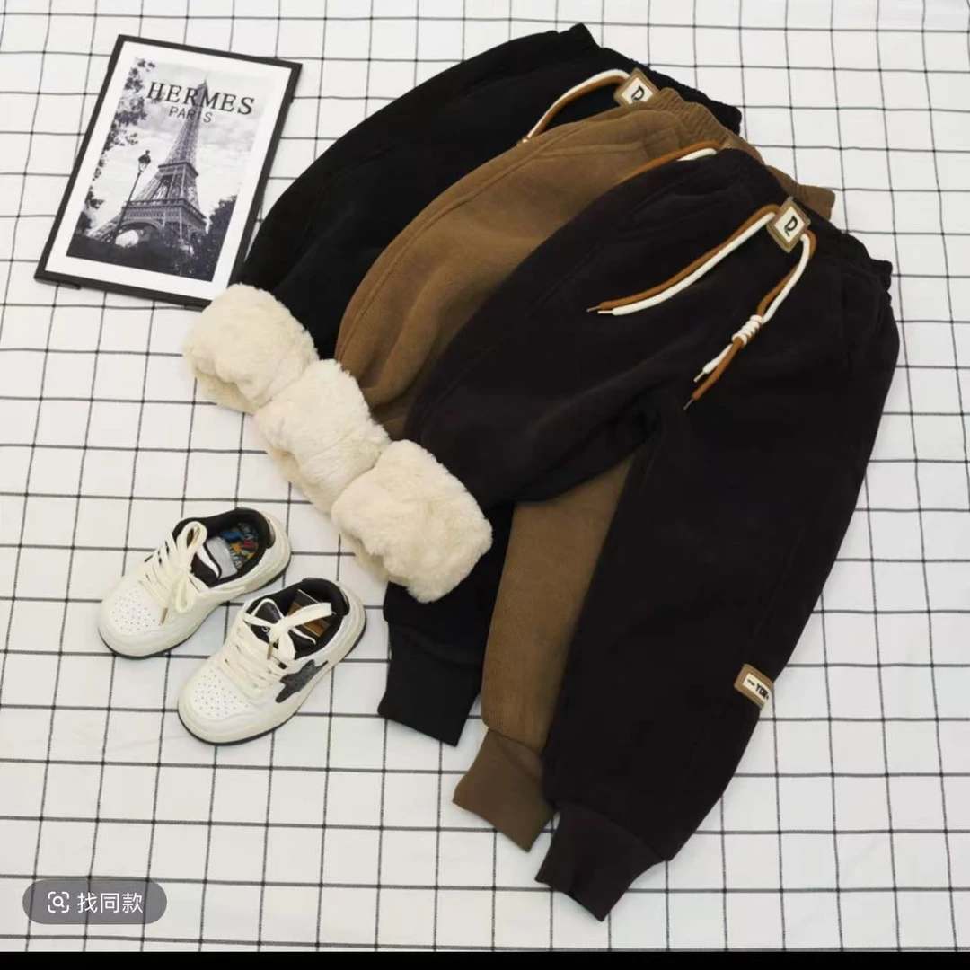 【高货50单】儿童仿兔毛棉裤男宝