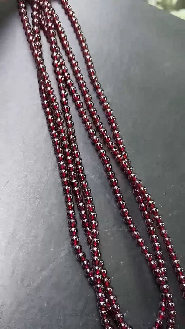 未镶嵌手串石榴石多样性发一 石榴石多圈手串5m+   M51002X