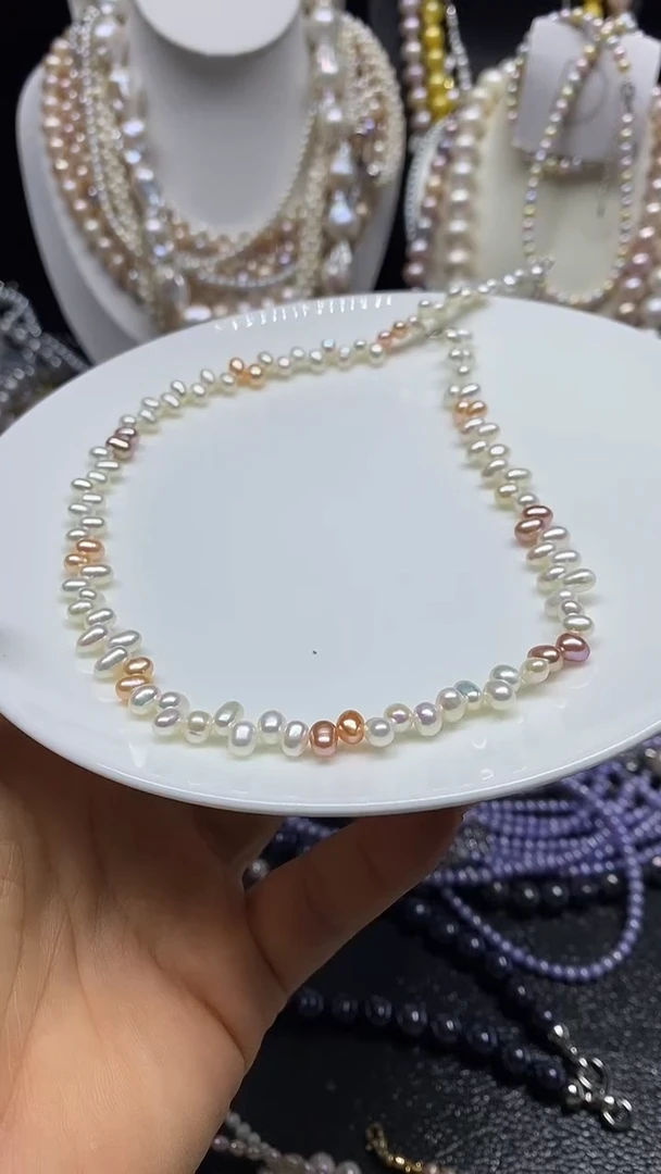 淡水珍珠未镶嵌颈饰多人