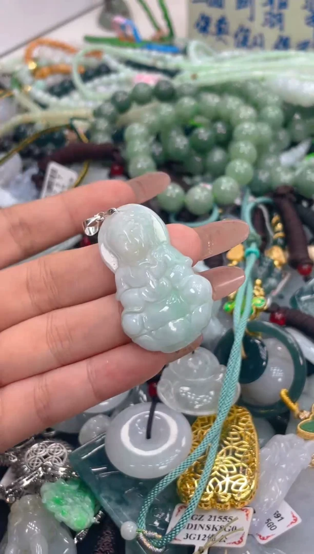 未镶嵌挂件翡翠044多样性发货