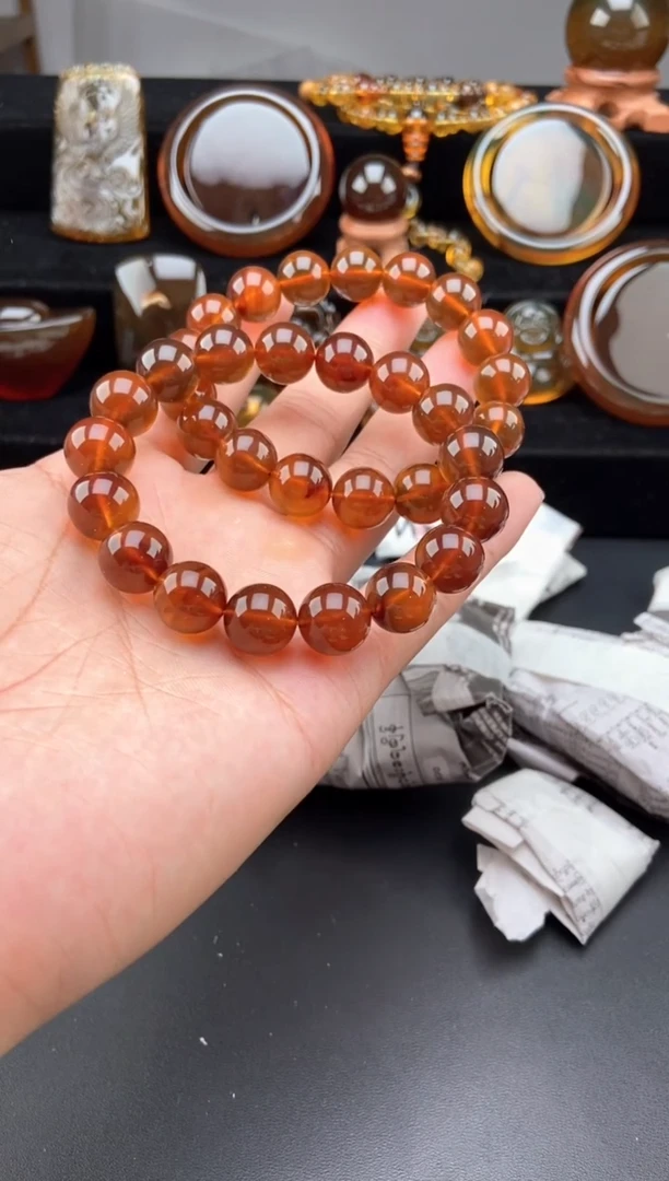 未镶嵌琥珀手链金棕红手串【多样性发货其中一】