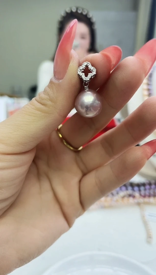 未镶嵌吊坠淡水珍珠紫色系吊坠