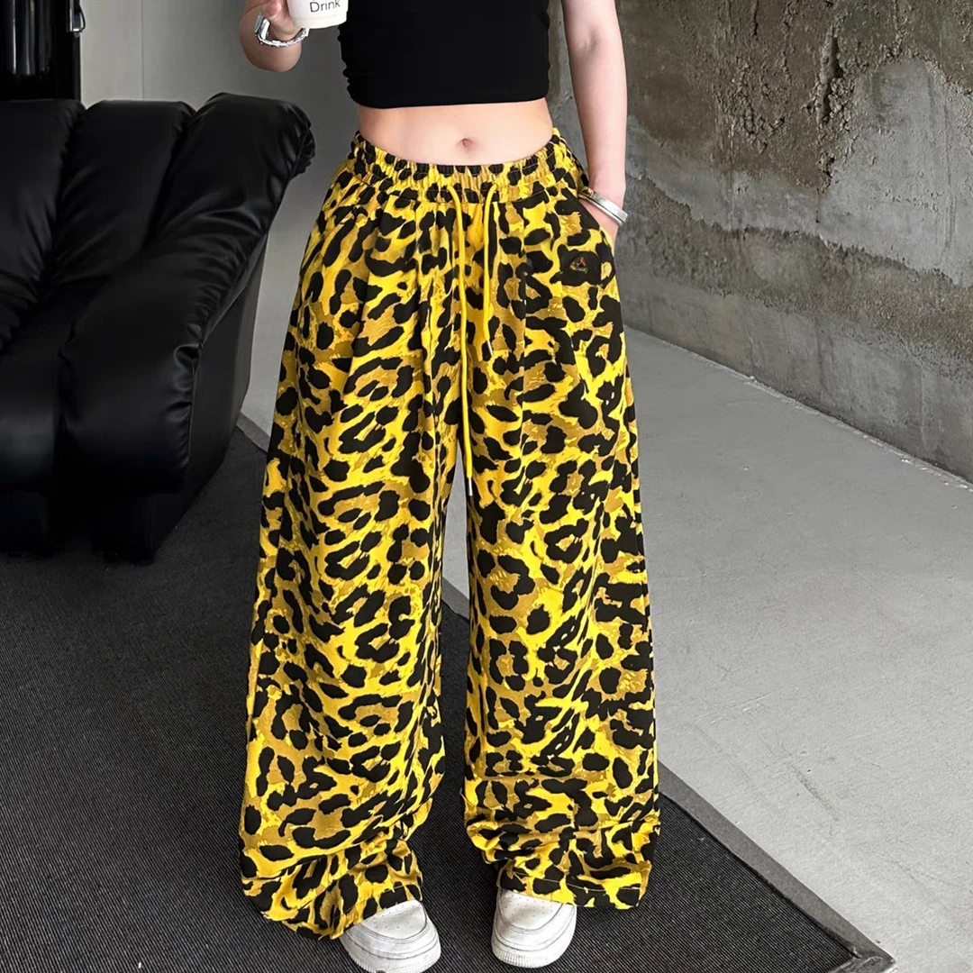 【雷哥.潮妞】女童夏季2025新款网红时髦休闲直筒宽松阔腿裤