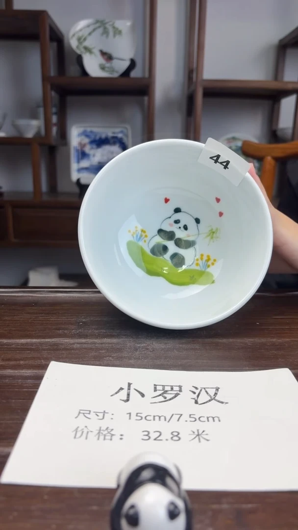 瓷片国韵瓷坊-手绘小罗汉碗44