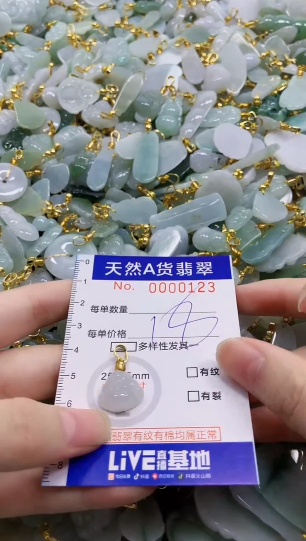 颈饰未镶嵌翡翠天然A货翡翠