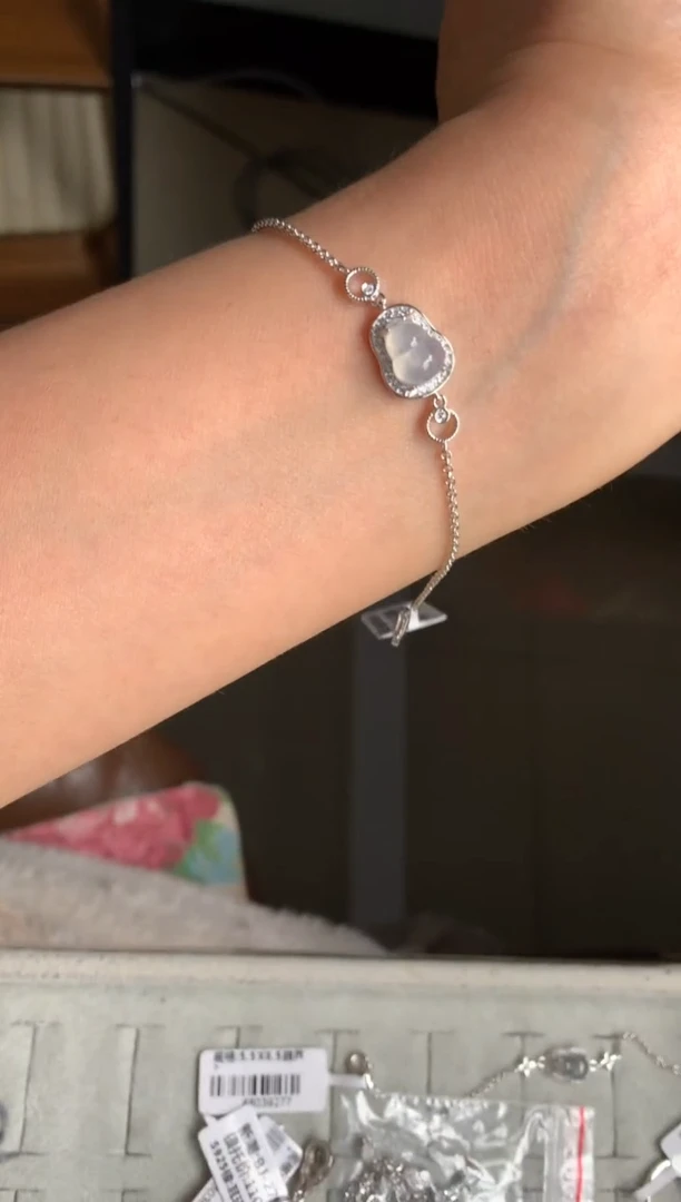 银S925镶嵌戒指翡翠手链10