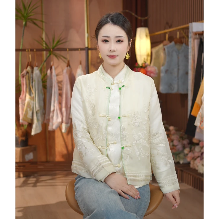 《 浮光纯色-外套》新中式刺绣国风百搭春夏休闲百搭外套
