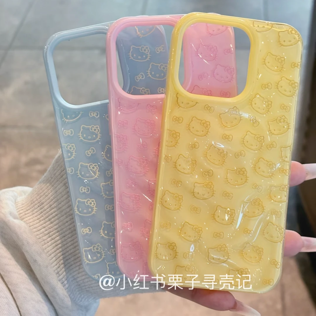 壳望KT波浪褶皱壳适用苹果iPhone15手机壳16Pro新款14Pro防摔16