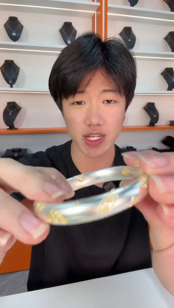 纯铜无古风镯子 999银