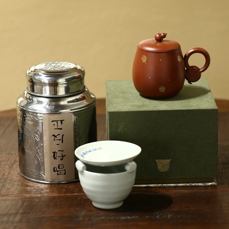 年货包返场24-三件 描金高盖杯-反正好喝-烤茶炉