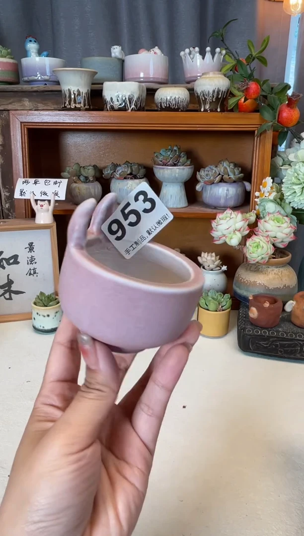 瓷片953知木小芳花盆