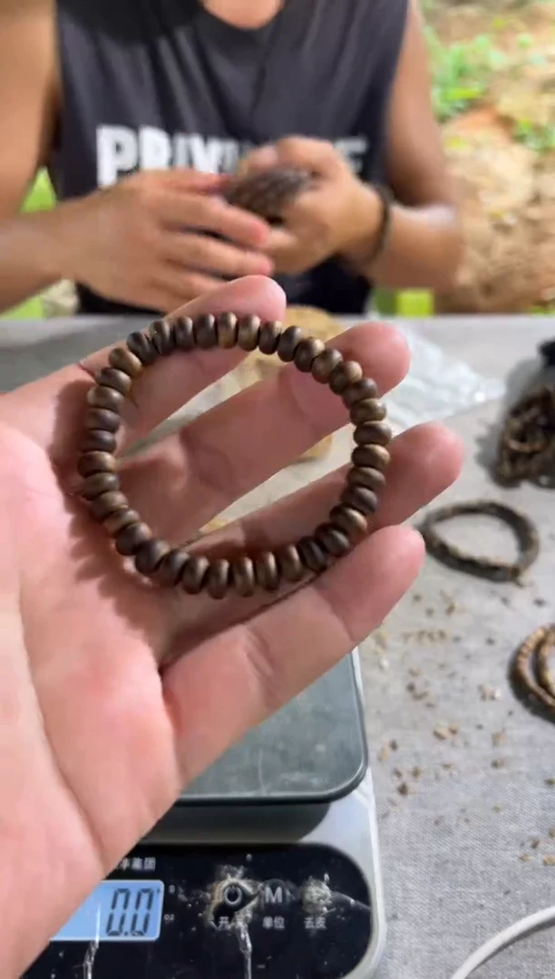 沉香碎屑沉香08算盘珠单圈 /多样性发一 D015