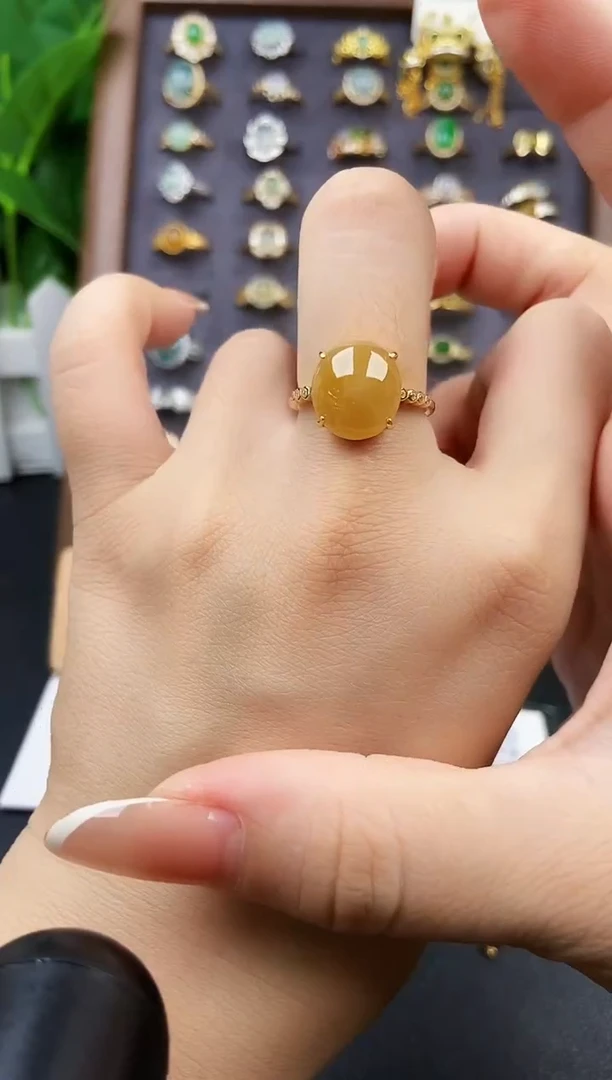 银S925镶嵌戒指翡翠12