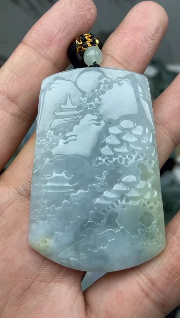 颈饰未镶嵌翡翠山水