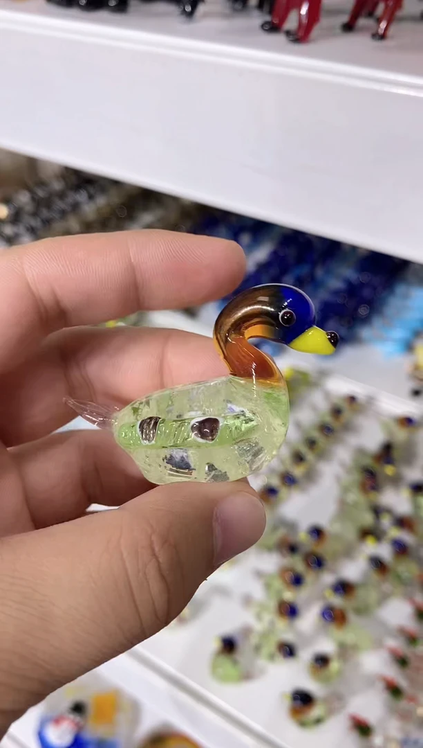 琉璃手工艺品夜光鸭子