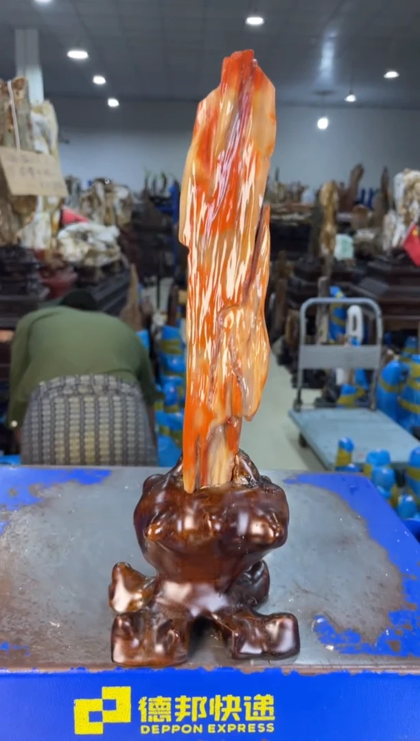 未镶嵌摆件硅化玉69