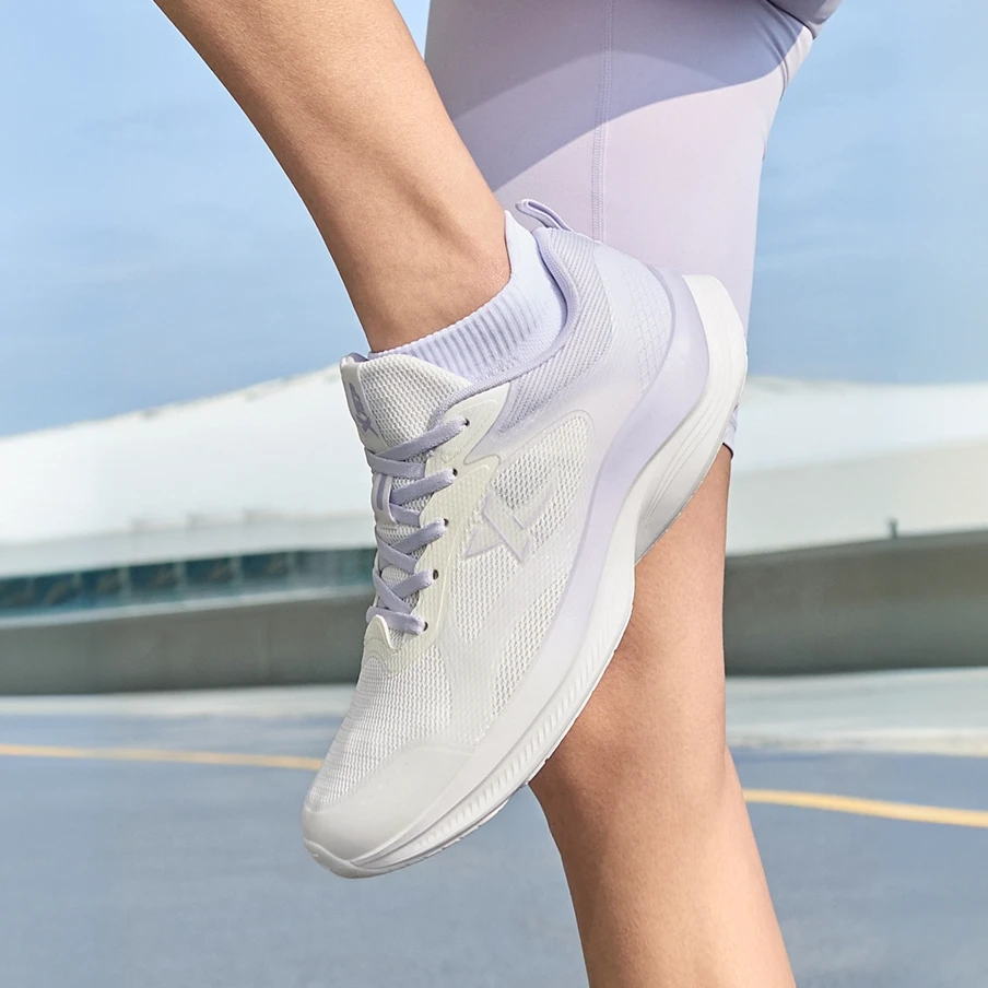 特步漫步丨秋季新款男女款轻便跑鞋训练跳绳舒适双网款跑步运动鞋