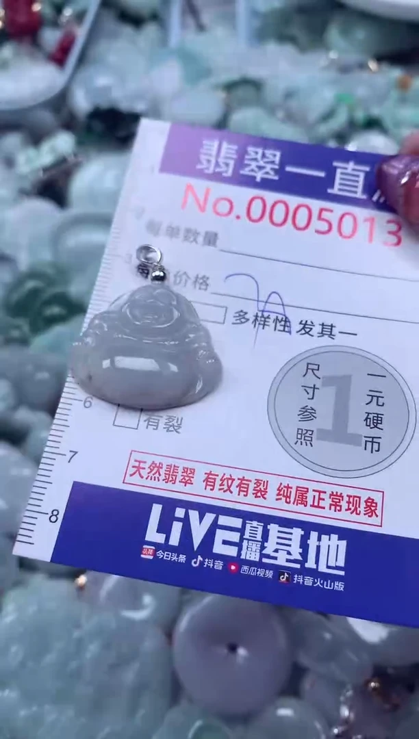 翡翠未镶嵌吊坠(不含链)5013