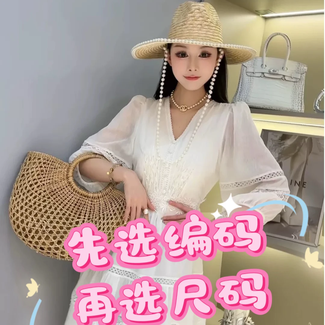 【051-090这里拍】2025新款连衣裙气质遮肚时尚