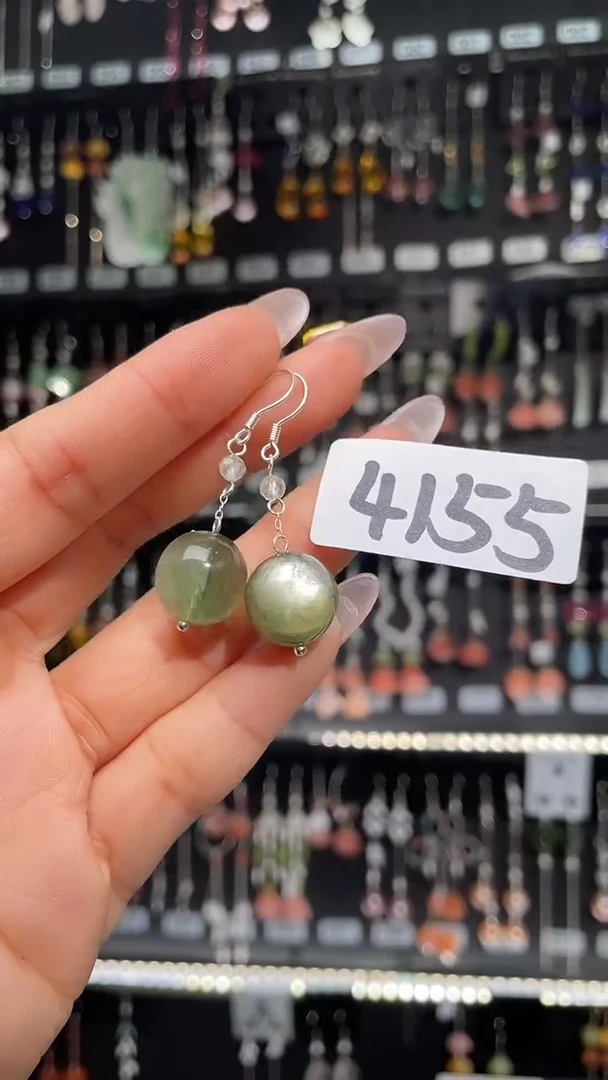 紫晶耳饰银S925镶嵌喜欢拍随机发