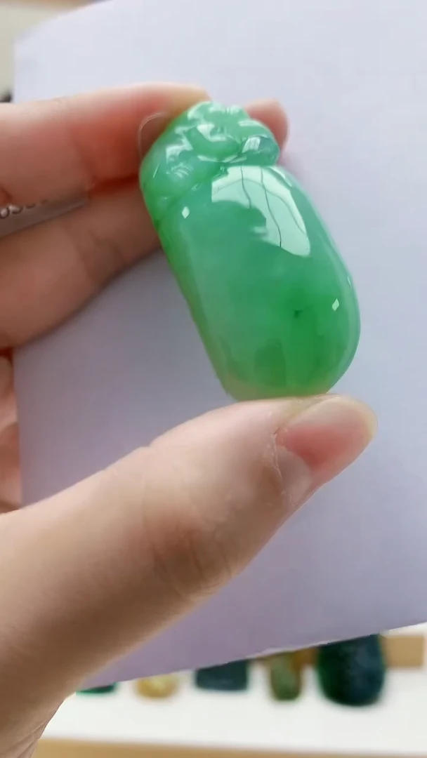 未镶嵌定制翡翠5145lr-毛货挂件197