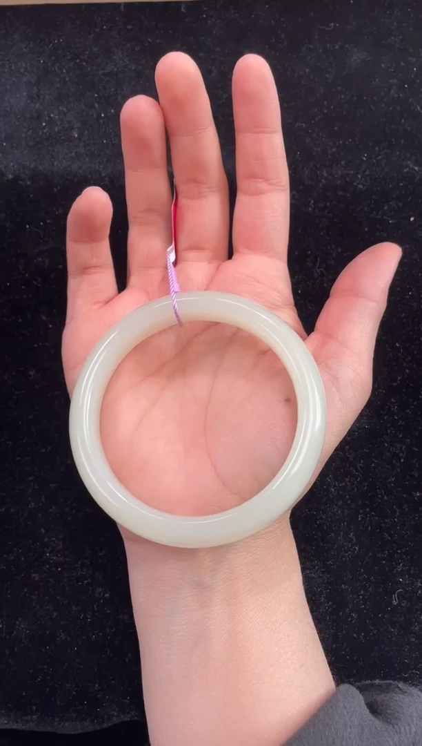 未镶嵌手镯和田玉新疆直发和田玉白玉62-63圈口上等和田玉手镯女