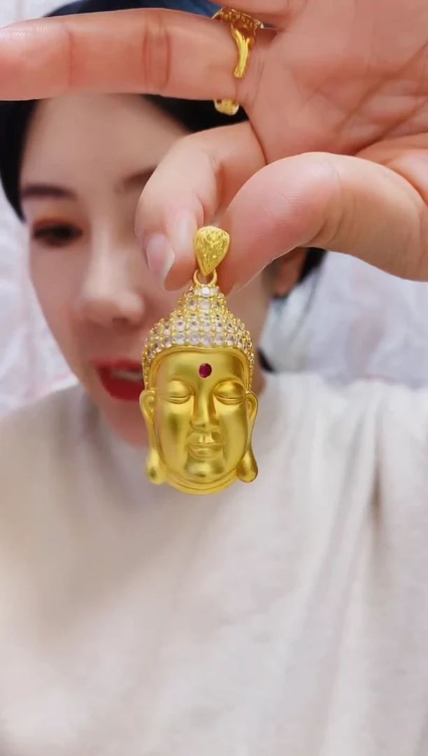 合金无016大佛头吊坠