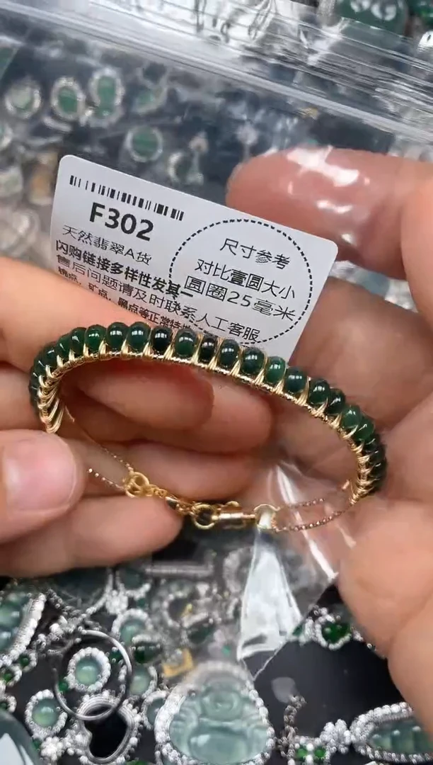 颈饰未镶嵌翡翠F302半镯