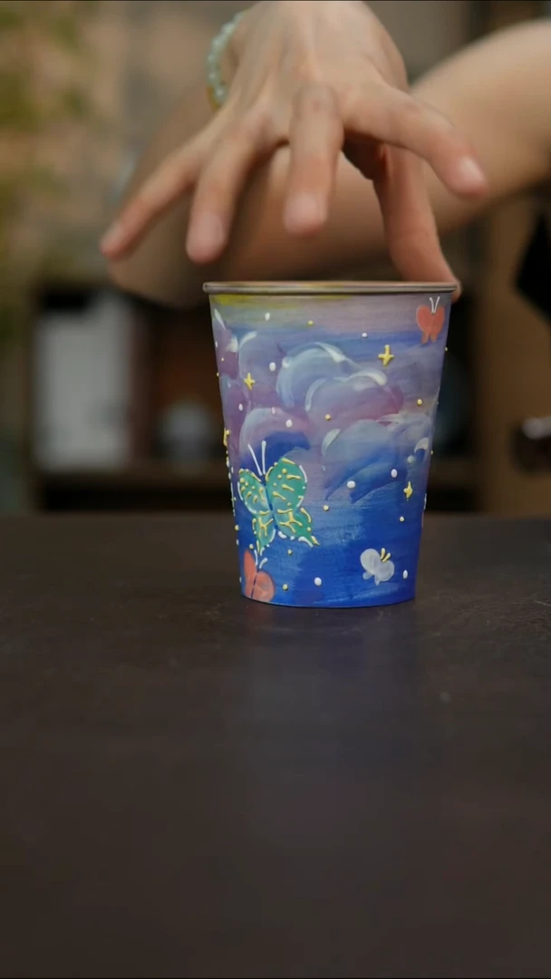 杯景德镇陶瓷杯碗柴烧多人