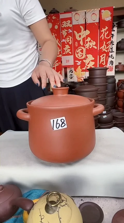 宜兴紫砂微瑕4升小蛮腰168