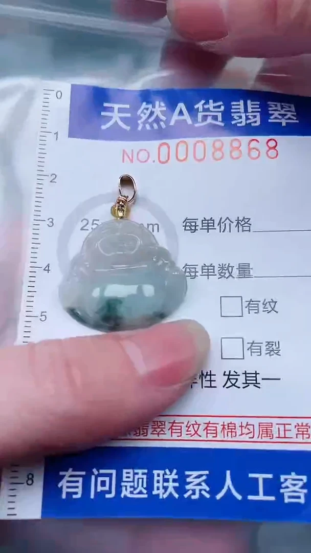 翡翠未镶嵌吊坠(不含链)1