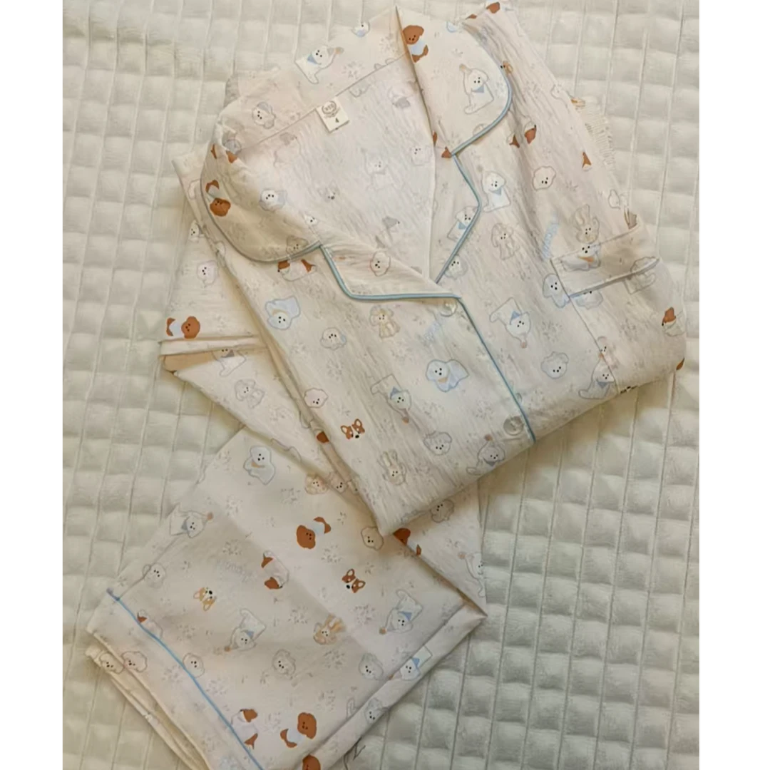 『云朵棉』 春秋可爱卡通长袖均码两件套睡衣家居服 A8689