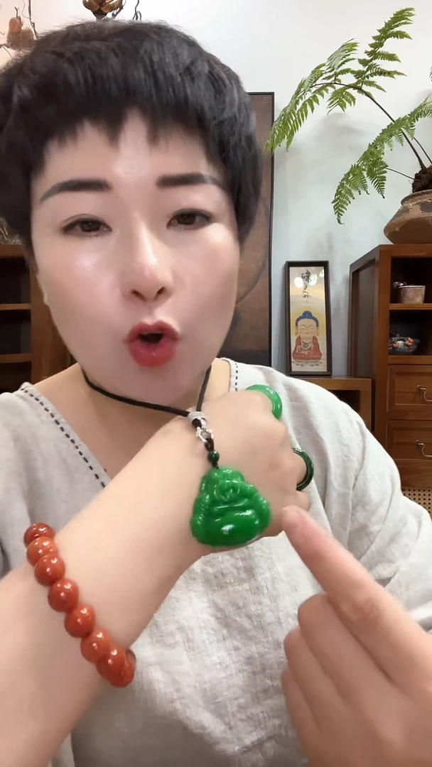 吊坠(赠链)合金翡翠122