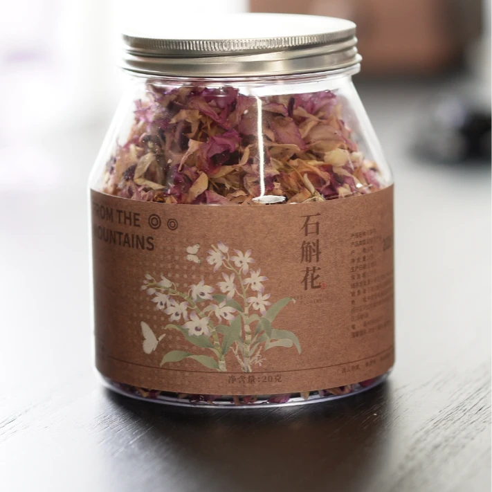 云南紫皮石斛花花草茶