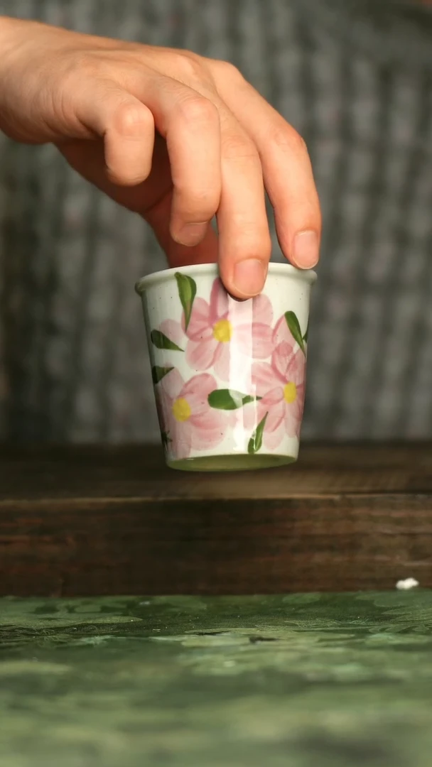 陶瓷青诗集手工手绘瓷器