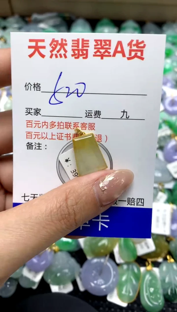 【闪购商品】翡翠颈饰18K金镶嵌111111111
