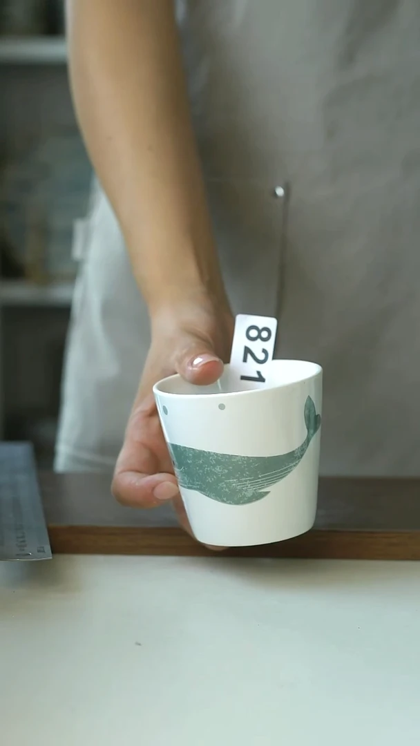 超****豚821海豚猪口杯220ml@4-2@