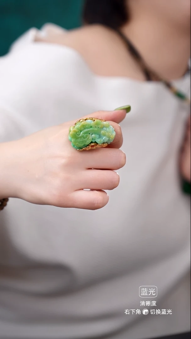 颈饰未镶嵌翡翠翡翠戒指