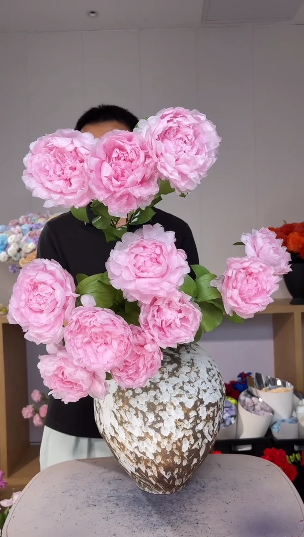 永生芍药粉色3枝