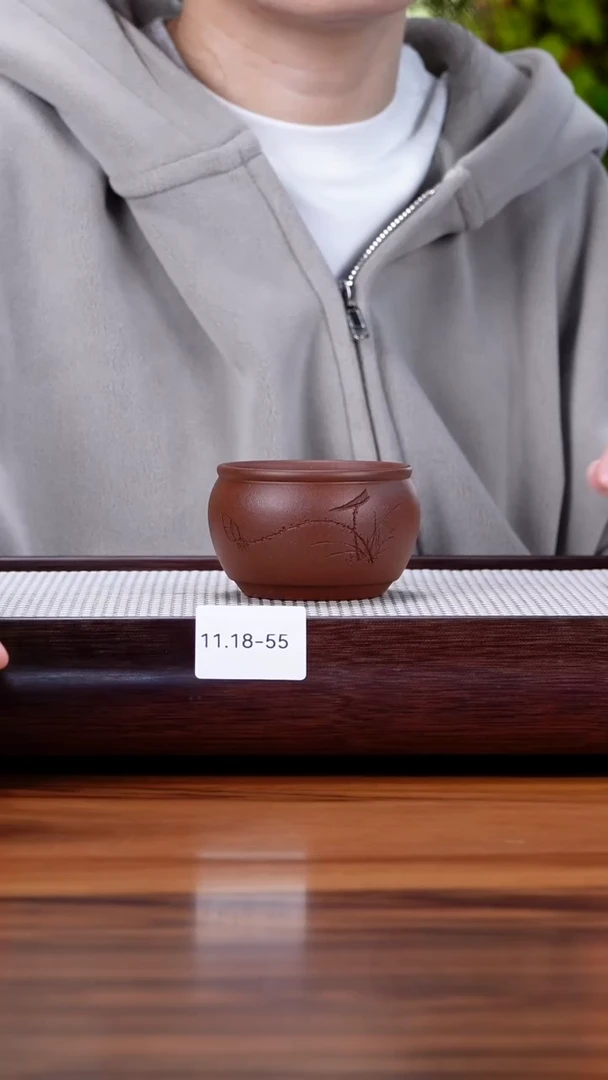 茶壶紫砂11.18-55 深井紫泥  主人杯