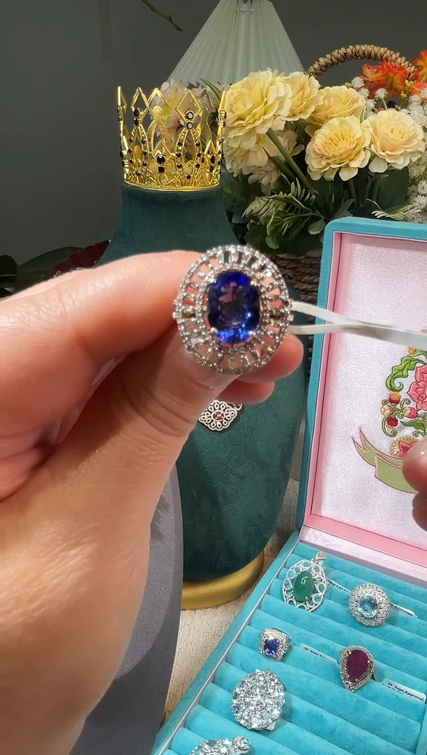 未镶嵌戒指坦桑石5.65ct