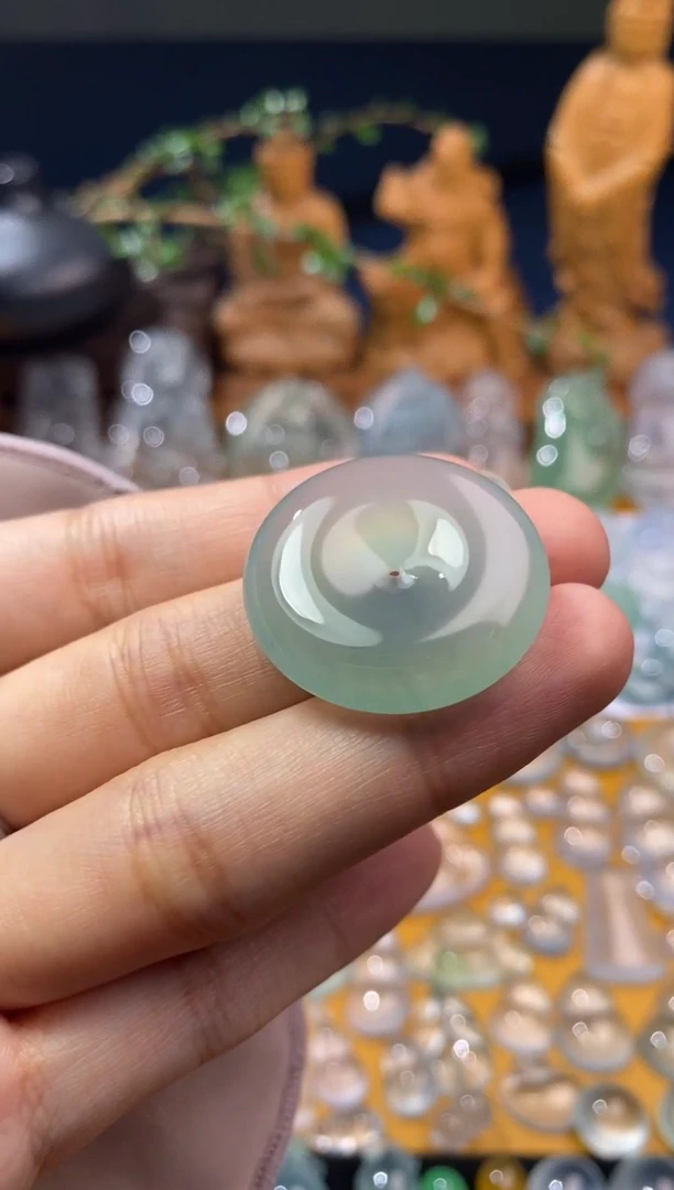 吊坠(不含链)未镶嵌翡翠平安扣