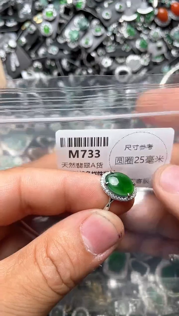 翡翠未镶嵌颈饰M733戒指