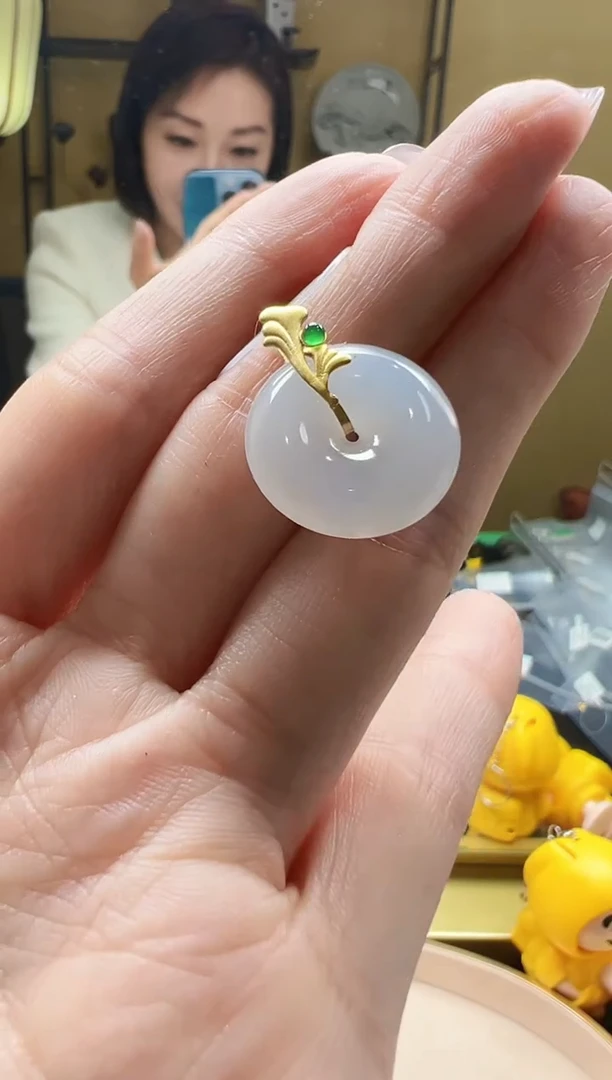 【闪购商品】翡翠颈饰18K金镶嵌DFZ0119-11