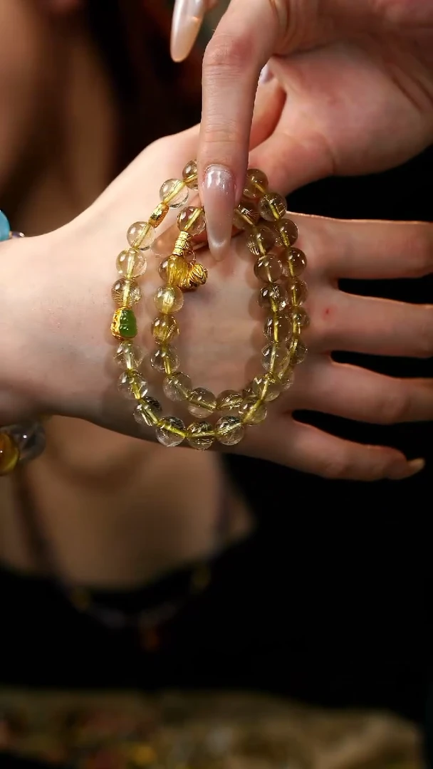 【闪购商品】水晶手串未镶嵌金发晶设计款YXGZB7788