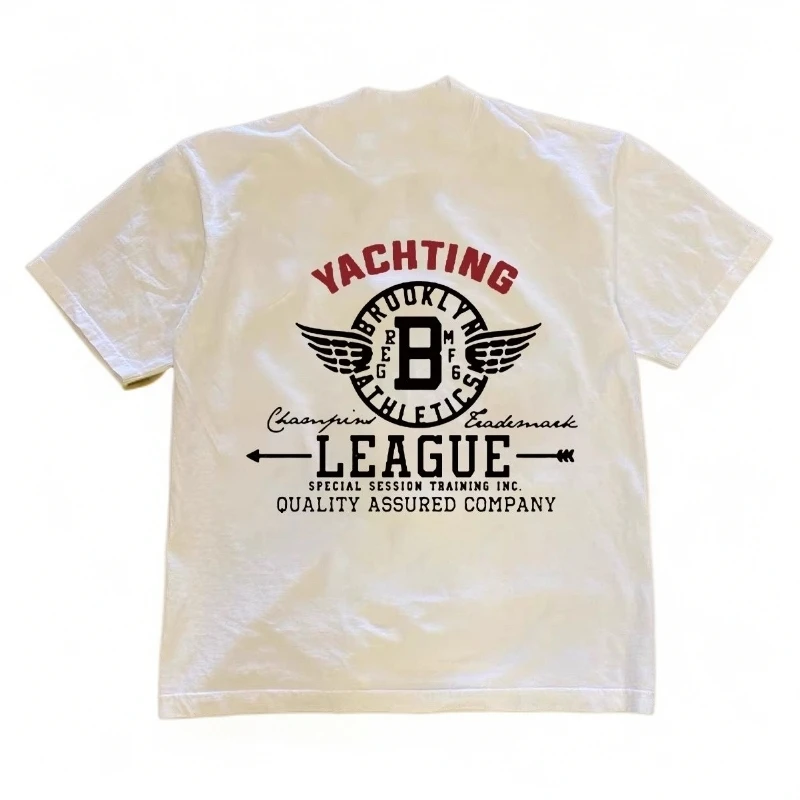 夏季户外情侣印花圆领短袖胶印时尚青少年半袖T恤上衣适美式休闲