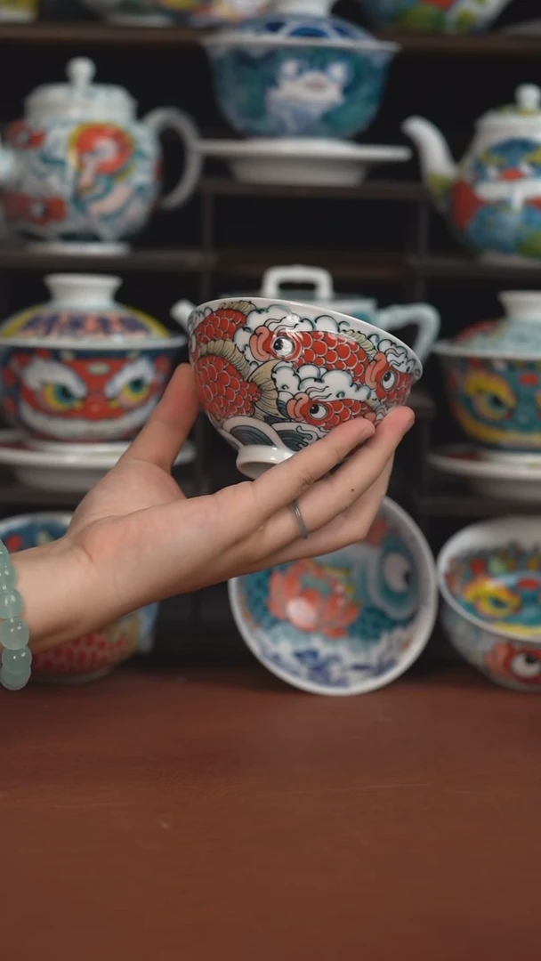 老师作品九鱼鸡心杯 （宠粉福利 ）