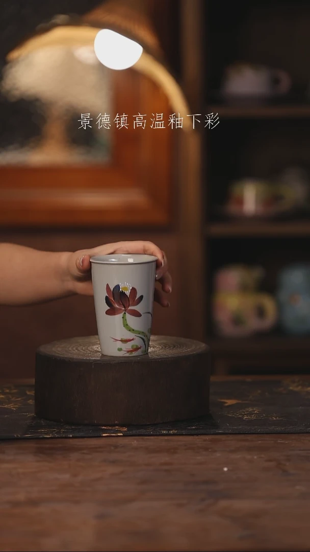 陶瓷景德镇高温釉下手绘陶瓷362