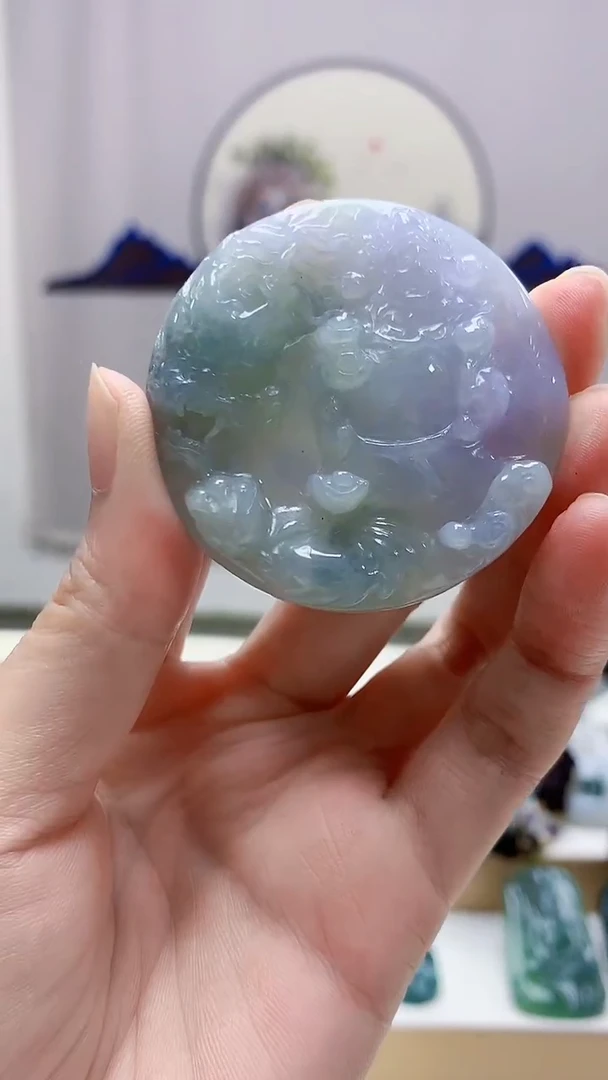 未镶嵌定制翡翠4917zm-毛货挂件117